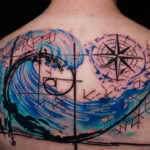 watercolor tattoo back